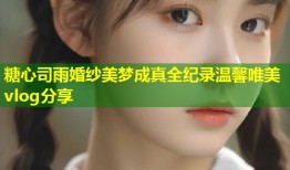 糖心司雨婚纱美梦成真全纪录温馨唯美vlog分享