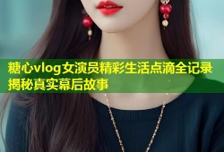 糖心vlog女演员精彩生活点滴全记录揭秘真实幕后故事