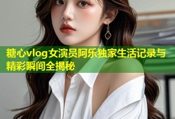 糖心vlog女演员阿乐独家生活记录与精彩瞬间全揭秘