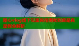 糖心vlog线下见面真相揭秘到底是真是假全解析