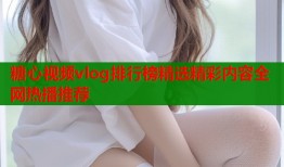 糖心视频vlog排行榜精选精彩内容全网热播推荐