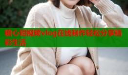 糖心短视频vlog在线制作轻松分享精彩生活