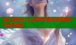 糖心唐伯虎vlog视频观看渠道及精彩内容全解析