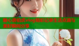 糖心唐伯虎vlog精彩记录生活点滴与美好瞬间分享