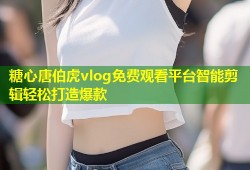 糖心唐伯虎vlog免费观看平台智能剪辑轻松打造爆款