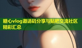 糖心vlog邀请码分享与贴吧交流社区精彩汇总
