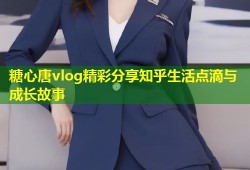 糖心唐vlog精彩分享知乎生活点滴与成长故事
