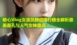 糖心Vlog女演员颜值排行榜全解析最美面孔与人气女神盘点