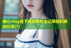 糖心vlog线下真实体验全记录精彩瞬间分享(1)